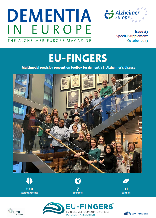EU-FINGERS project supplement published with new Dementia in Europe magazine at #33AEC